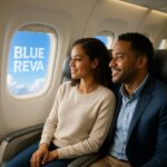 Bluereva couple en Avion