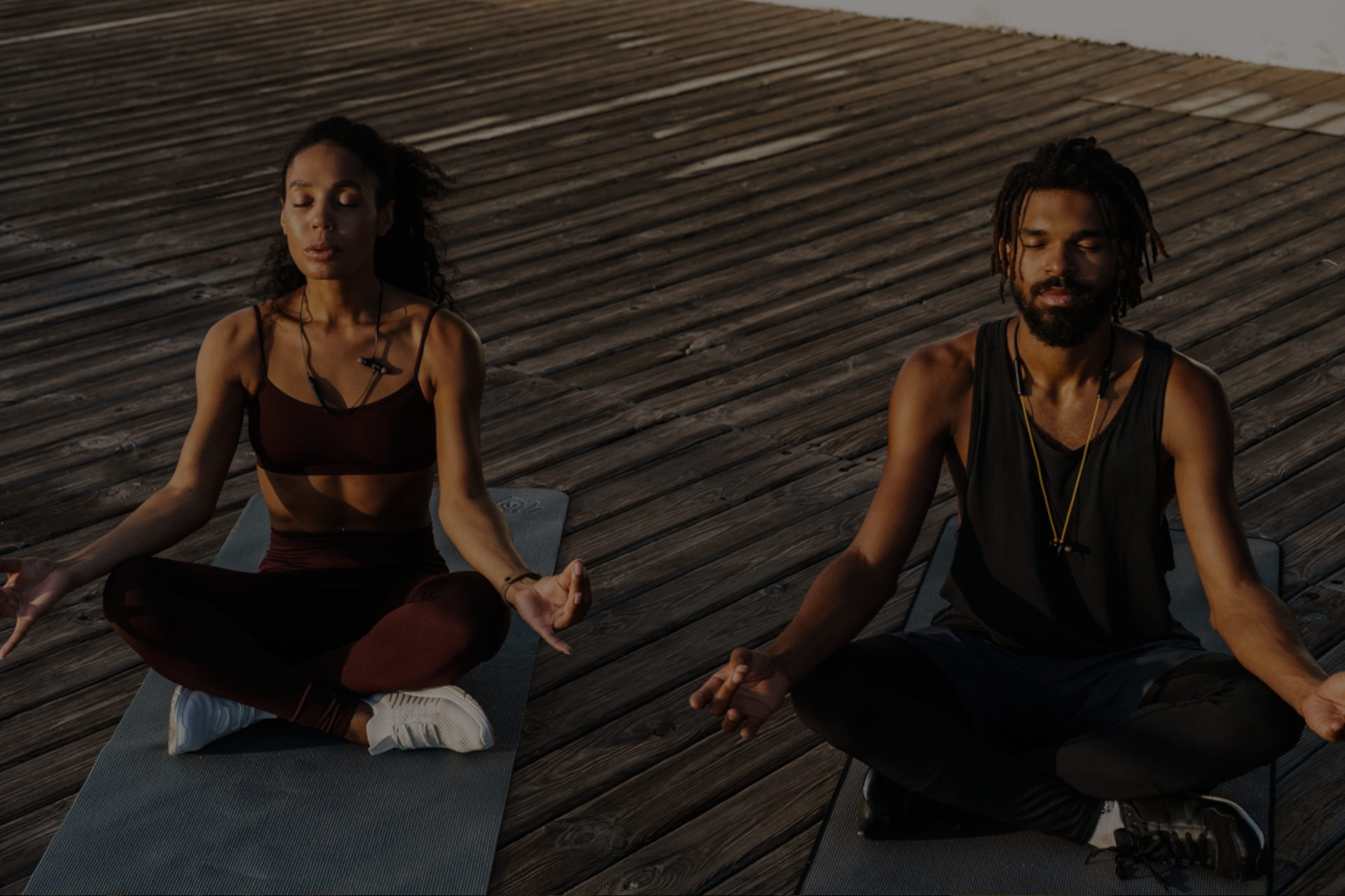 Couple en méditation